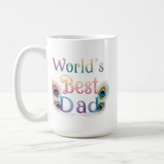 Weltbeste klassische Vater-Tasse - 15 oz Kaffeetasse (Links)