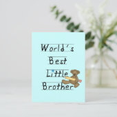 Weltbeste Kleine Brüder Tshirts und Geschenke Postkarte (Stehend Vorderseite)