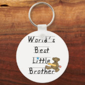 Weltbeste Kleine Brüder Tshirts und Geschenke Schlüsselanhänger (Vorderseite)