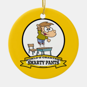 WELTBESTE KLEINSTPANTS JEDER CARTOON KERAMIKORNAMENT