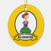 WELTBESTE KLEINUNTERNEHMER CARTOON KERAMIKORNAMENT (Links)