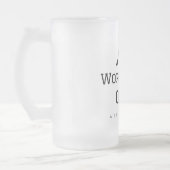 Weltbeste Koch hinzufügen Name text Kochen Bestes Mattglas Bierglas (Links)