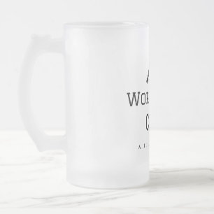 Weltbeste Koch hinzufügen Name text Kochen Bestes Mattglas Bierglas