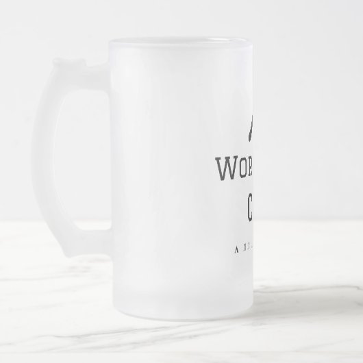 Weltbeste Koch hinzufügen Name text Kochen Bestes Mattglas Bierglas (Links)