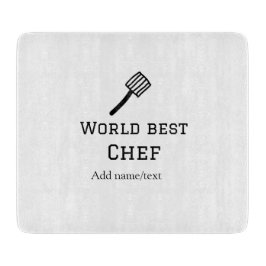 Weltbeste Koch hinzufügen Name text Kochen Bestes  Schneidebrett