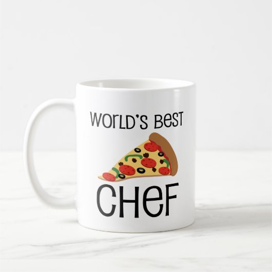 Weltbeste Kochs-Pizza Kaffeetasse (Links)