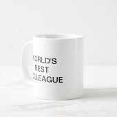 Weltbeste Kollegin Kaffeetasse (Vorderseite Links)