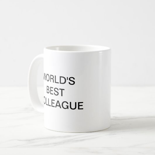 Weltbeste Kollegin Kaffeetasse (Vorderseite Links)