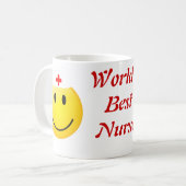 Weltbeste Krankenschwester-Tasse Kaffeetasse (Vorderseite Links)