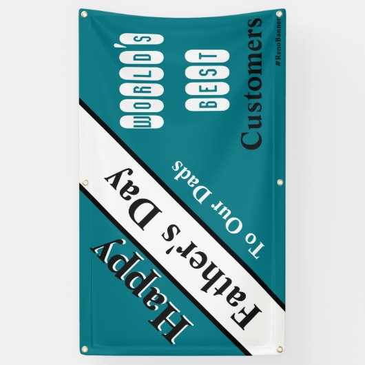 Weltbeste Kunden Banner (Vertikal)