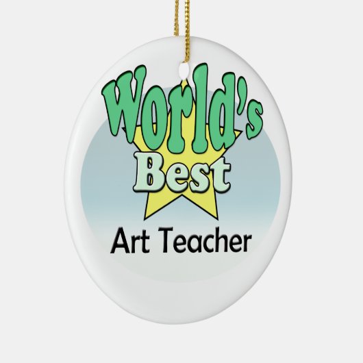 Weltbeste Kunstlehrer Keramikornament (Rechts)