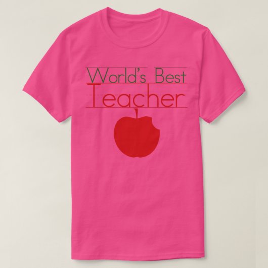 Weltbeste Lehrerin 1 T-Shirt (Design vorne)
