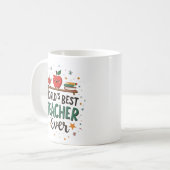 Weltbeste Lehrerin aller Zeiten - Personalisiertes Kaffeetasse (Vorderseite Links)