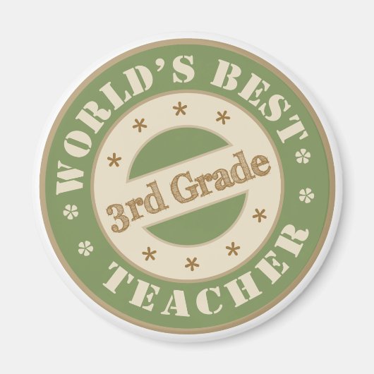 Weltbeste Lehrerin der dritten Klasse Magnet (Vorne)