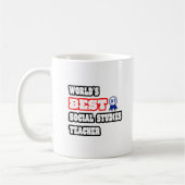 Weltbeste Lehrerin für Sozialwissenschaften Kaffeetasse (Links)