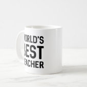 Weltbeste Lehrerin Kaffeetasse (Vorderseite Links)