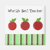 Weltbeste Lehrerin Magnet (Vorne)