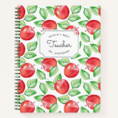 Weltbeste Lehrerin | Personalisiertes Muster für A Notizblock (Vorderseite)