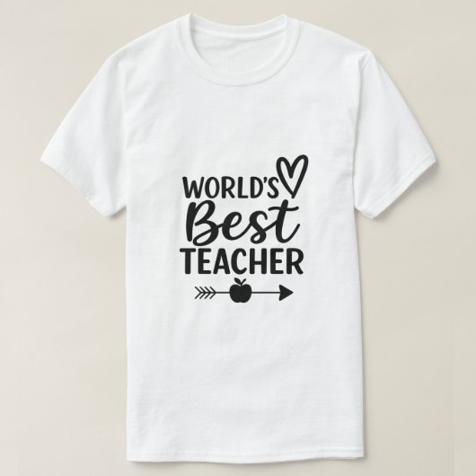 Weltbeste Lehrerin T-Shirt (Design vorne)