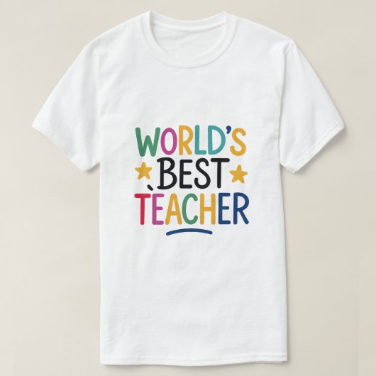 Weltbeste Lehrerin T-Shirt (Design vorne)