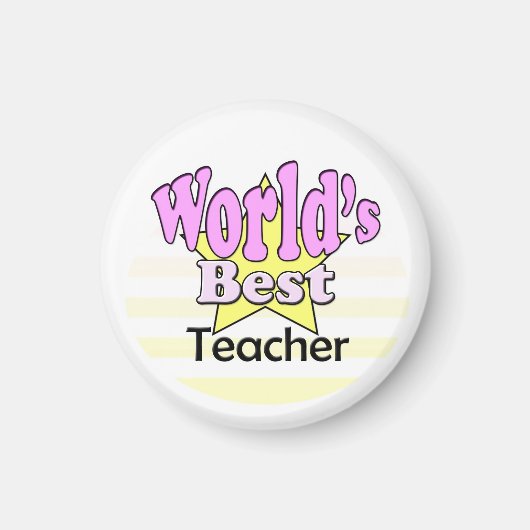 Weltbeste Lehrerin (weiblich) Magnet (Vorne)