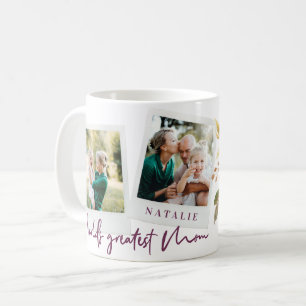 weltbeste Mama Aquarell Blumenkohle Foto Kaffeetasse
