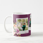 weltbeste Mama Aquarell Blumenkohle Foto Kaffeetasse (Links)