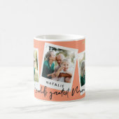 Weltbeste Mama Aquarell Blumenvieles Foto Kaffeetasse (Mittel)