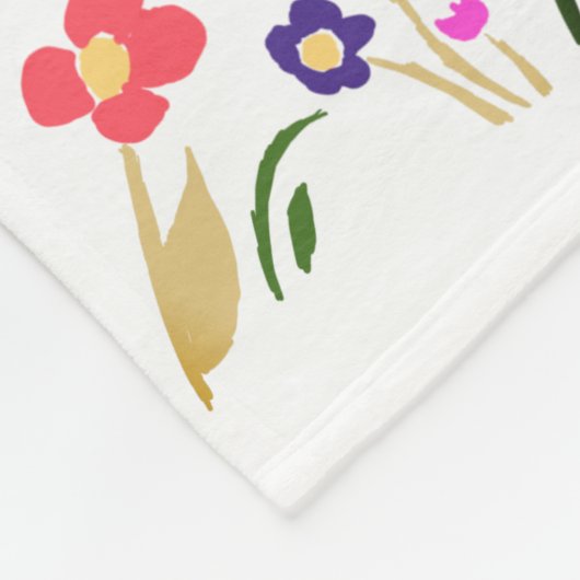 Weltbeste Mama Blume Blumenmüttertag Foto Fleecedecke (Ecke)