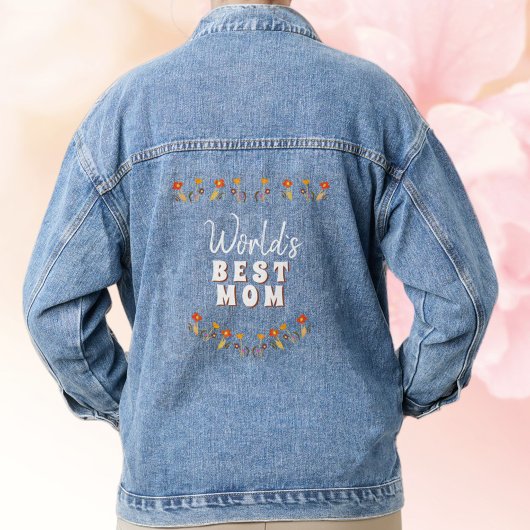 Weltbeste Mama Blume Blumenmüttertag Jeansjacke