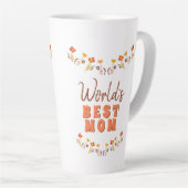 Weltbeste Mama Blume Blumenmüttertag Milchtasse (Rechte Ecke)