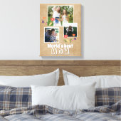 Weltbeste Mama Blume Muttertag 3 Foto Leinwanddruck (Insitu (Schlafzimmer))