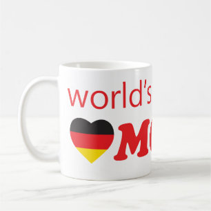 WELTBESTE MAMA-DEUTSCHE HERZ-FLAGGE KAFFEETASSE
