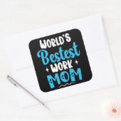 Weltbeste Mama für beste Mutter Quadratischer Aufkleber (Umschlag)