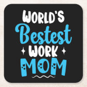 Weltbeste Mama für beste Mutter Rechteckiger Pappuntersetzer (Vorderseite)