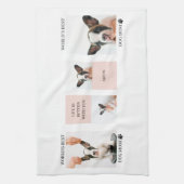 Weltbeste Mama für Hunde | Collage Foto | Pastellr Geschirrtuch (Vertikal)