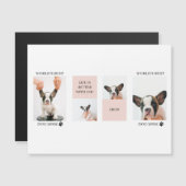 Weltbeste Mama für Hunde | Collage Foto | Pastellr Magnetkarte (Vorne/Hinten)
