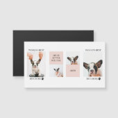 Weltbeste Mama für Hunde | Collage Foto | Pastellr Magnetkarte (Vorne/Hinten)