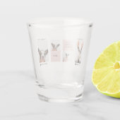 Weltbeste Mama für Hunde | Collage Foto | Pastellr Schnapsglas (Rückseite)