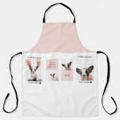 Weltbeste Mama für Hunde | Collage Foto | Pastellr Schürze (Vorderseite)