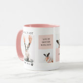 Weltbeste Mama für Hunde | Collage Foto | Pastellr Tasse (Vorderseite Links)