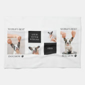 Weltbeste Mama für Hunde | Foto für Sammelhunde Geschirrtuch (Horizontal)