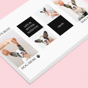 Weltbeste Mama für Hunde   Foto für Sammelhunde Leinwanddruck