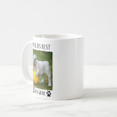 Weltbeste Mama für Hunde, kundenspezifisches Foto  Kaffeetasse (Vorderseite Links)
