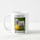 Weltbeste Mama für Hunde, kundenspezifisches Foto  Kaffeetasse (Links)