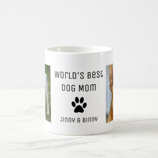 Weltbeste Mama für Hunde, kundenspezifisches Foto Kaffeetasse (Mittel)