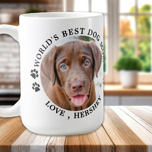Weltbeste Mama für Hunde Personalisiert 2 Bilder  Kaffeetasse