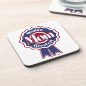 Weltbeste Mama Getränkeuntersetzer (Linke Seite)