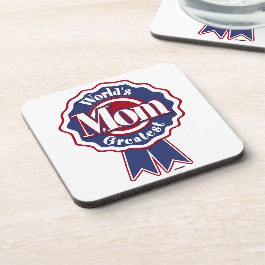 Weltbeste Mama Getränkeuntersetzer (Linke Seite)