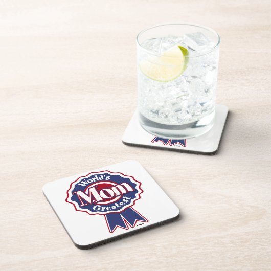 Weltbeste Mama Getränkeuntersetzer (Rechte Seite)